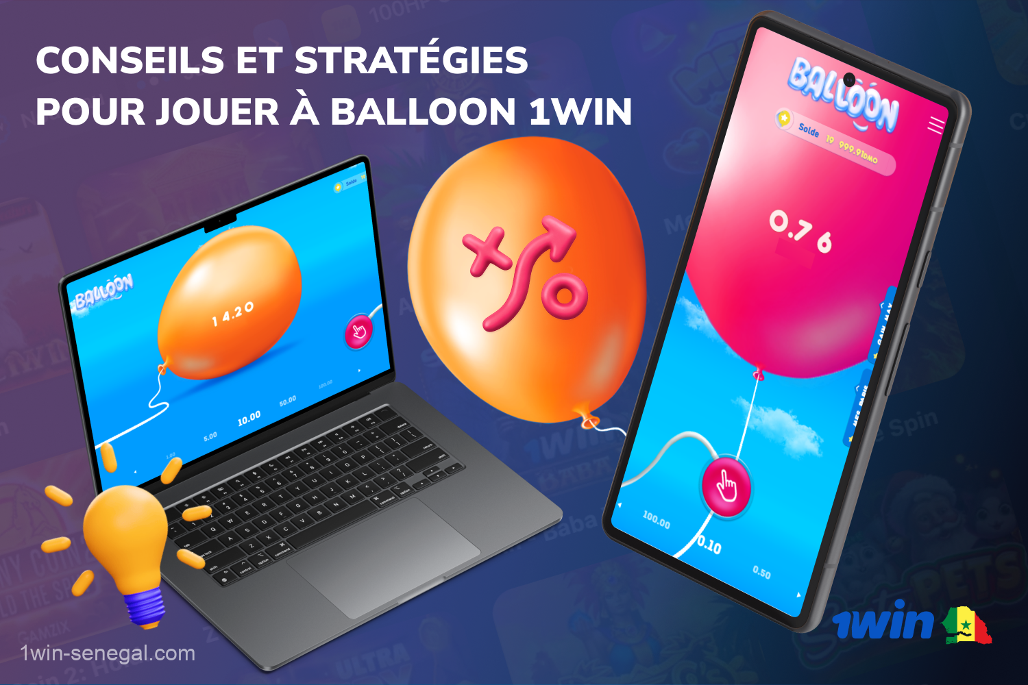 Dans le jeu Balloon sur 1win, il est recommandé aux joueurs d'utiliser différentes stratégies de pari pour gagner